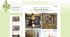 Desktop Screenshot of klunkerfisch.de