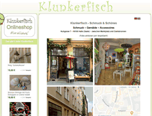 Tablet Screenshot of klunkerfisch.de